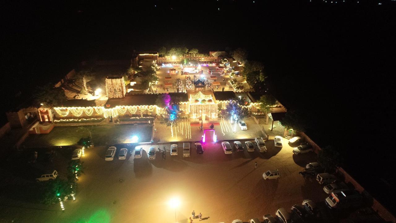 Aerial Festive Night View